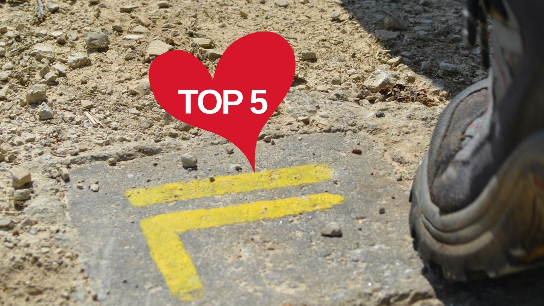 top 5 des randonnees